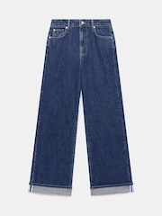 Mint Velvet Blue Dark Indigo Workable Wide Jeans - Image 7 of 8
