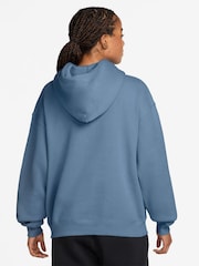 Nike Work Blue Studio Fleece Oversized Hoodie - Image 2 of 3
