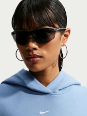 Nike Work Blue Studio Fleece Oversized Hoodie - Image 4 of 5