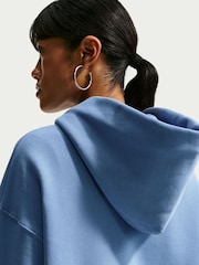 Nike Work Blue Studio Fleece Oversized Hoodie - Image 5 of 5