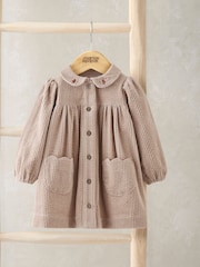 Mamas & Papas Pink Cord Collared Dress - Bild 1 von 2