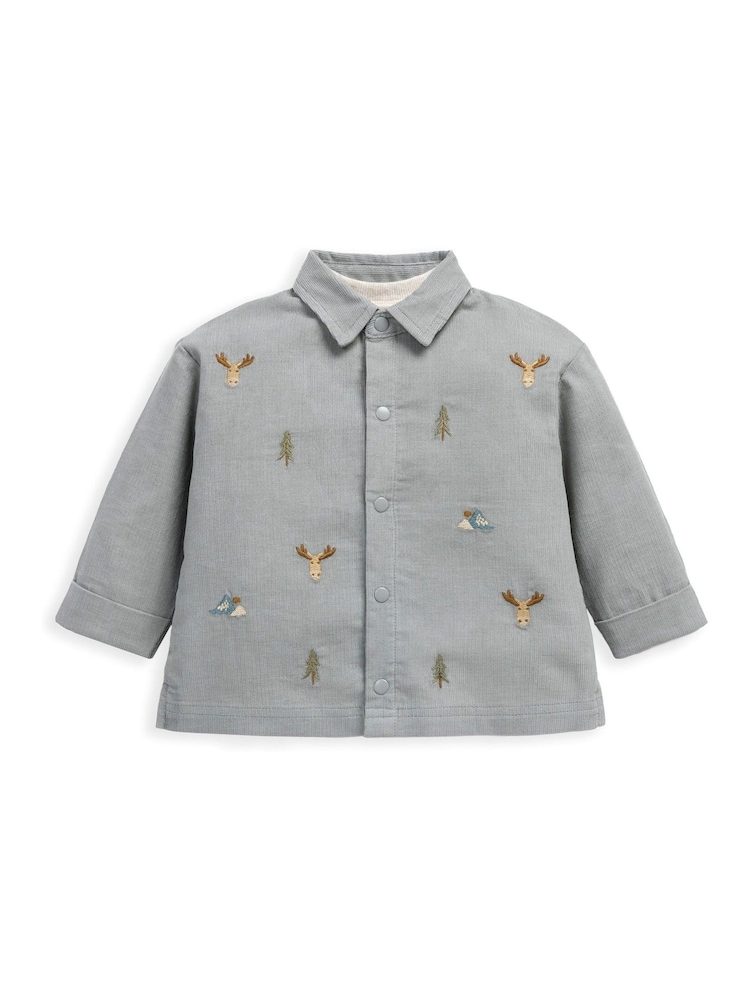 Mamas & Papas Blue Cord Shirt & T-Shirt Set - Image 2 of 4 Mamas & Papas Blue Cord Shirt & T-Shirt Set - Image 2 of 4