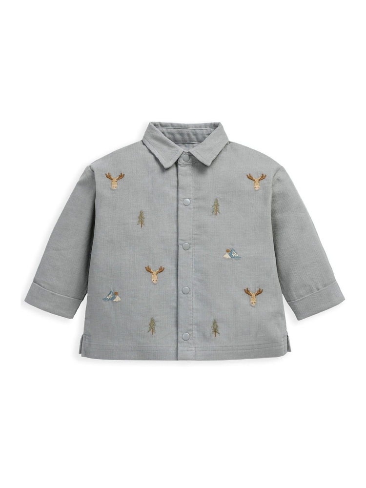 Mamas & Papas Blue Cord Shirt & T-Shirt Set - Image 4 of 4 Mamas & Papas Blue Cord Shirt & T-Shirt Set - Image 4 of 4