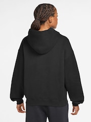 Nike Black Studio Fleece Oversized Hoodie - Image 2 of 3