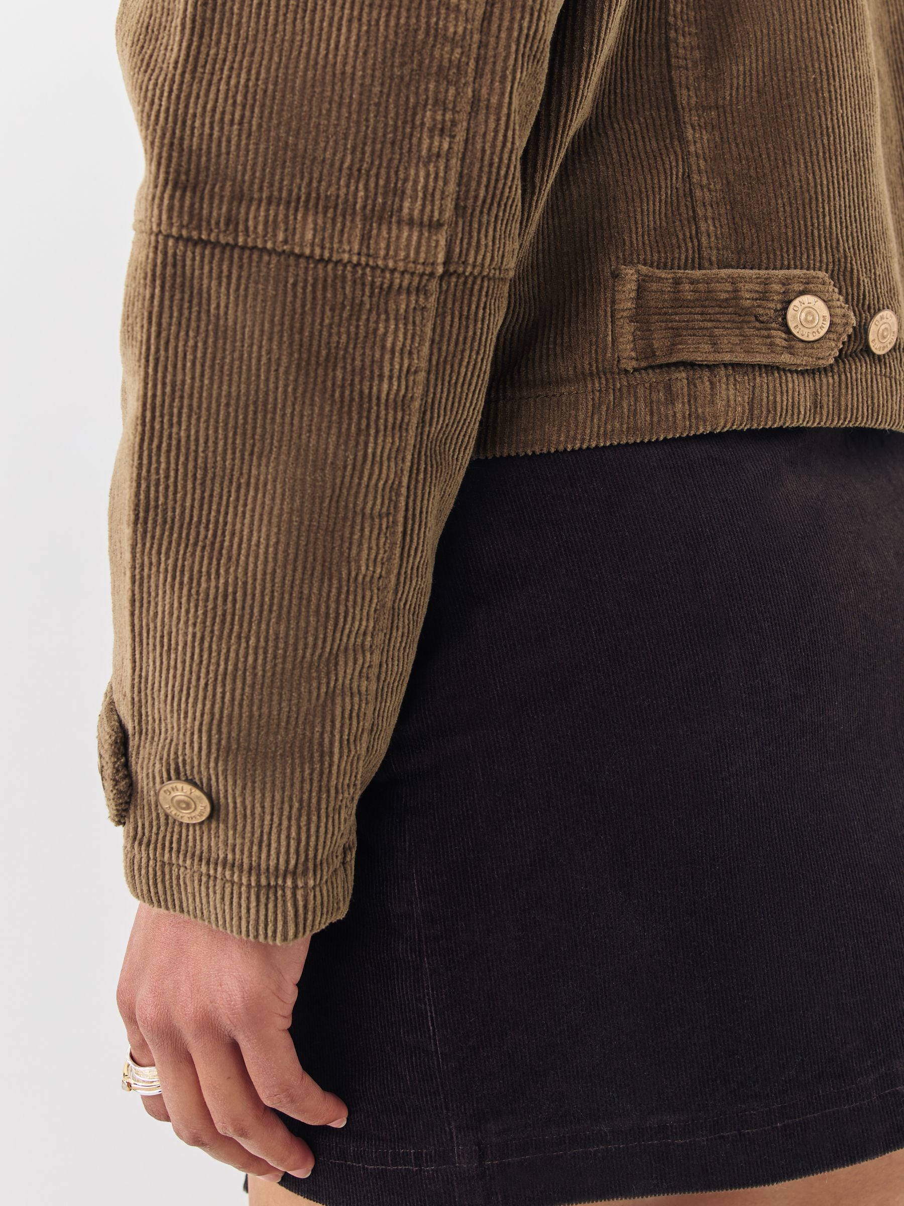 Buy ONLY Brown Corduroy Zip Up Barn Jacket from Next USA