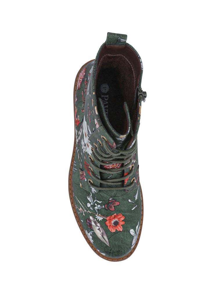 Pavers Green Wide Fit Lace-Up Ankle Boots - Image 5 of 5 Pavers Green Wide Fit Lace-Up Ankle Boots - Image 5 of 5