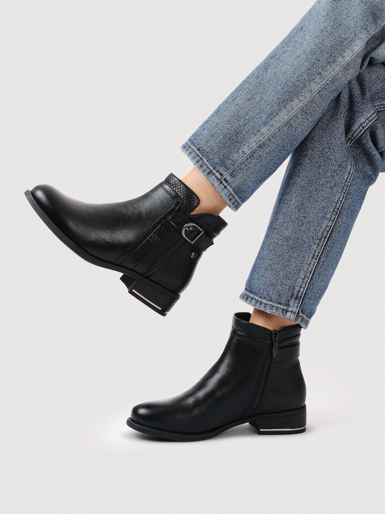 Pavers Black Ladies Ankle Boots Smart - Image 1 of 5 Pavers Black Ladies Ankle Boots Smart - Image 1 of 5
