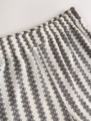 أسود/بيج فاتح مقلم - Knitlook Barrel Leg Trousers - Image 7 of 7