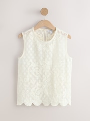 écru - Haut sans manches en maille perlée - Image 5 de 7