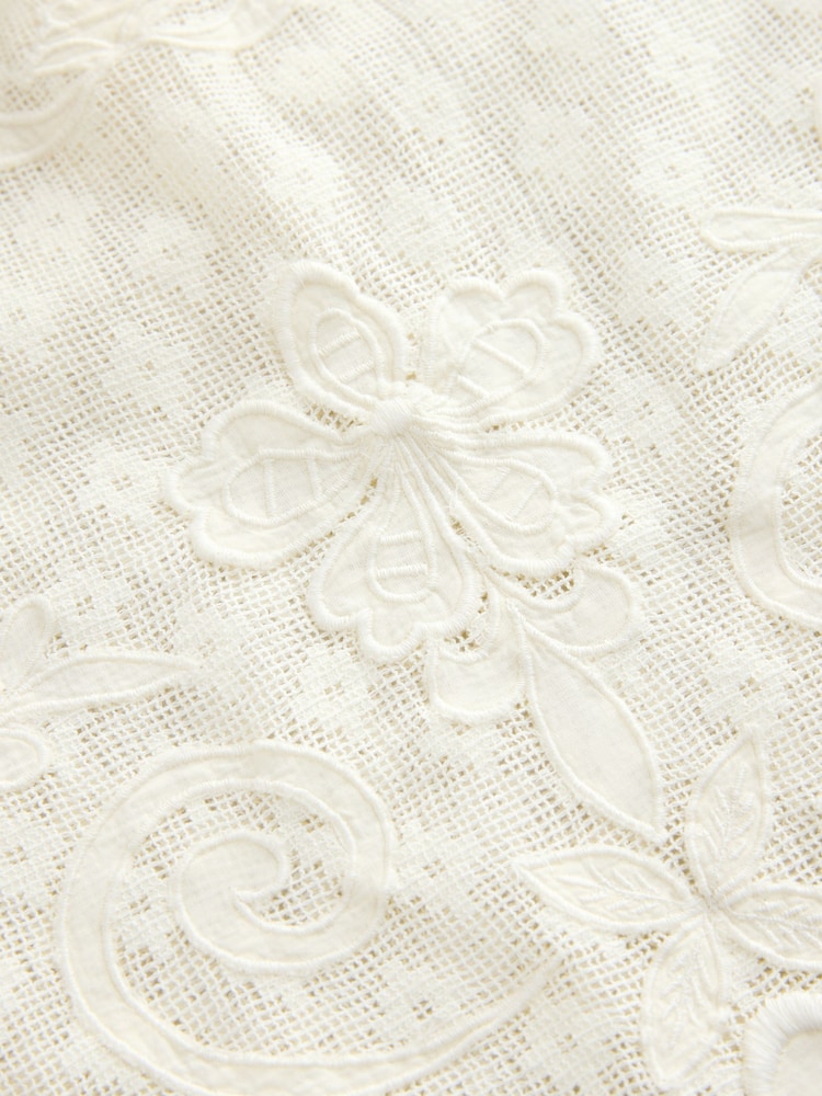 écru - Haut sans manches en maille perlée - Image 7 de 7