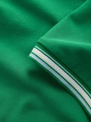 Tennis Green Short Sleeve Tipped Polo Shirt - Image 7 of 7