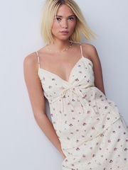 Cream Ditsy Floral Print Cami Top - Image 1 of 8