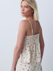 Cream Ditsy Floral Print Cami Top - Image 4 of 8