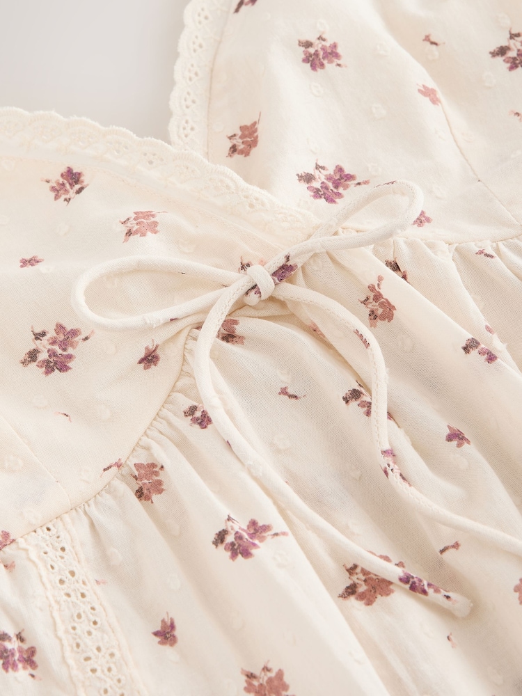 Cream Ditsy Floral Print Cami Top - Image 8 of 8