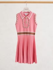 Reiss Coral Niamh Piped Sleeveless Knitted Dress - Image 2 of 3