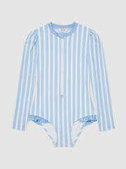 Reiss Blue/Ivory Mimi Swimsuit - Image 2 of 3