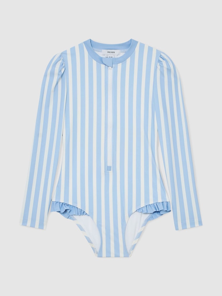 Reiss Blue/Ivory Mimi Swimsuit - Image 2 of 3