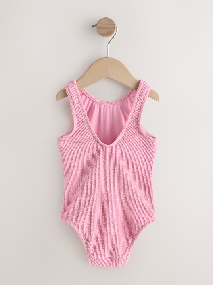 Roz deschis - Crinkle Swimsuit (3mths-7yrs) - Imaginea 2 din 4