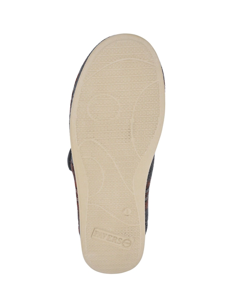 Pavers Grey Gents Slippers Full - Image 5 of 5 Pavers Grey Gents Slippers Full - Image 5 of 5