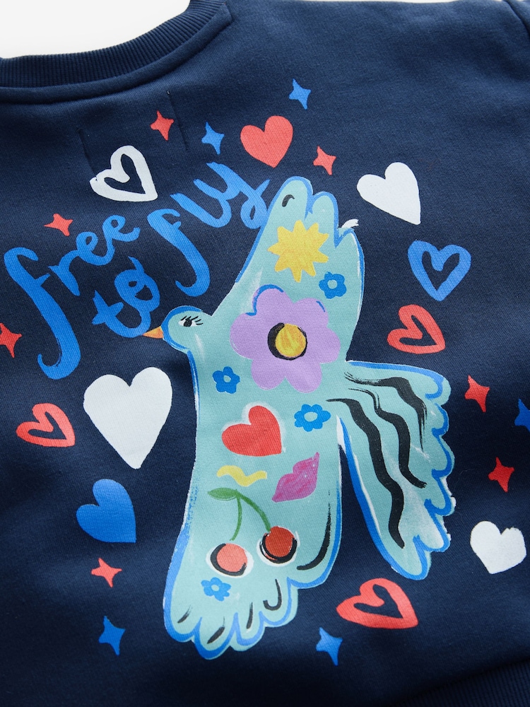 Eleanor Bowmer Graphic Oversized Crew Neck Sweatshirt - Image 12 of 12