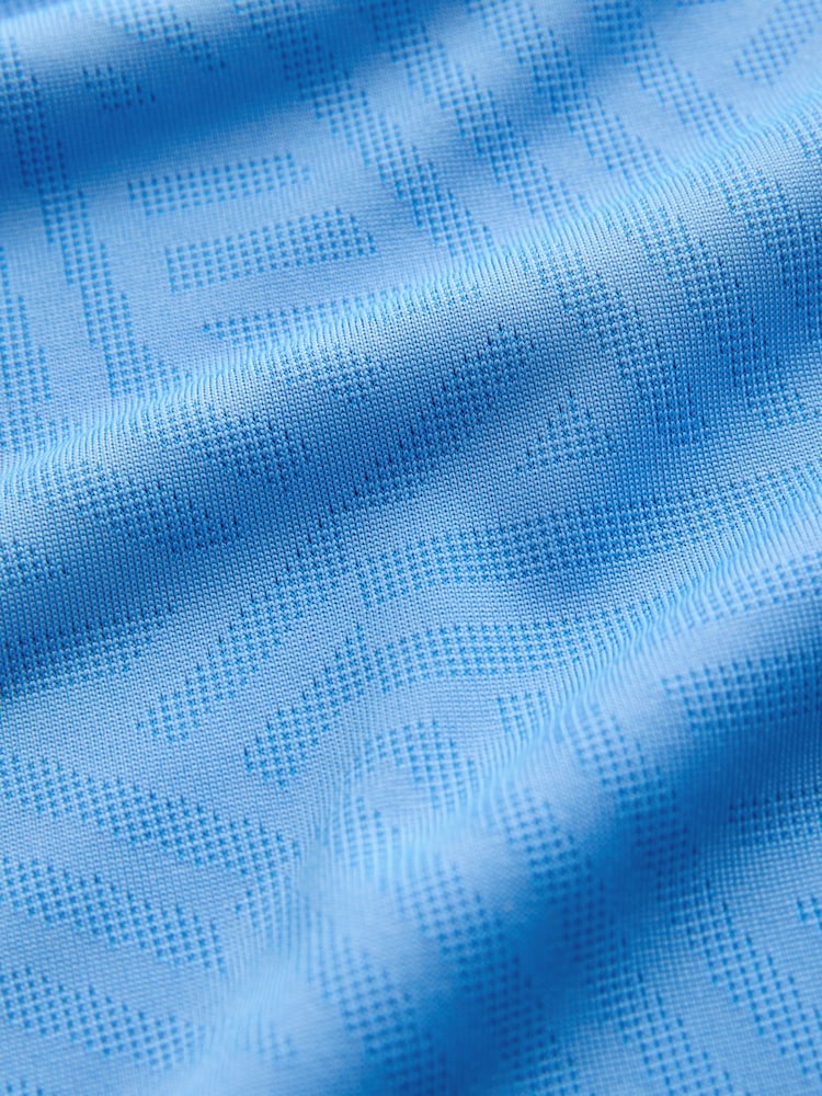 أزرق - قميص بولو Golf بتصميم جاكار Active - صورة 2 من 3