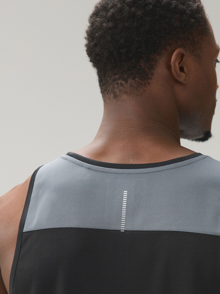 Black Active Training Gym Vest - Image 2 of 9