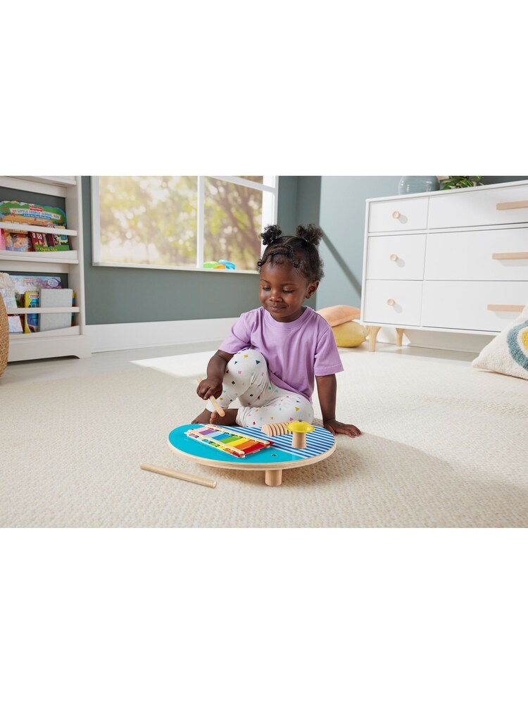 Mattel Games Fisher Price Wooden Music Table - Image 2 of 3 Mattel Games Fisher Price Wooden Music Table - Image 2 of 3