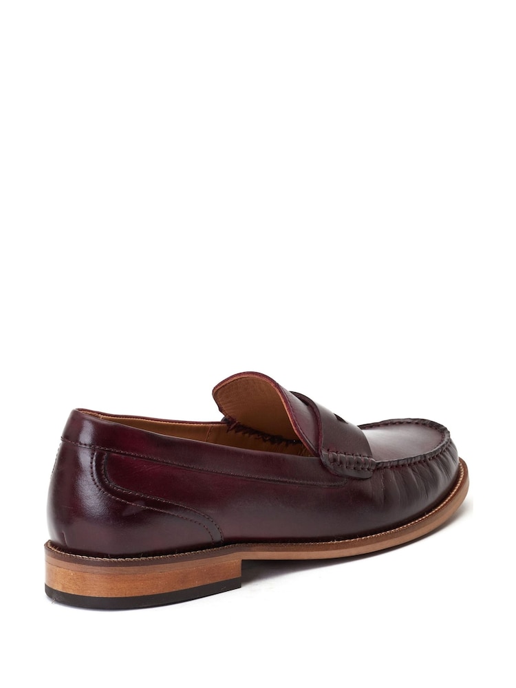 Base London Red Garfield Penny Loafer - Image 2 of 5 Base London Red Garfield Penny Loafer - Image 2 of 5