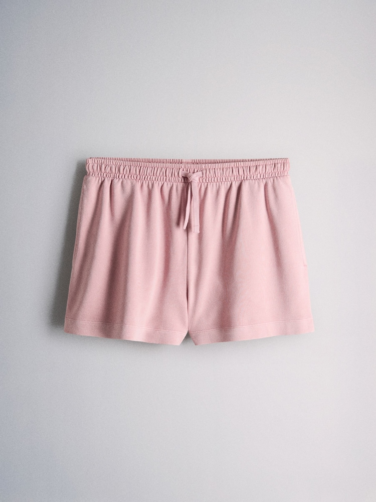 The Set 2 Pack Washed Sweat Shorts Multi - Image 2 of 5