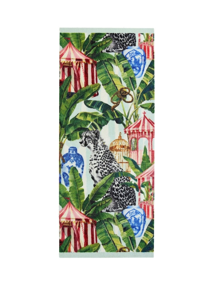 My Mat Green Studio Lux Leopard Print Runner - Image 2 of 4 My Mat Green Studio Lux Leopard Print Runner - Image 2 of 4