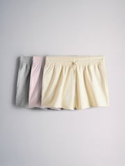 The Set 3 Pack Pastels Loopback Shorts - Imaginea 2 din 6