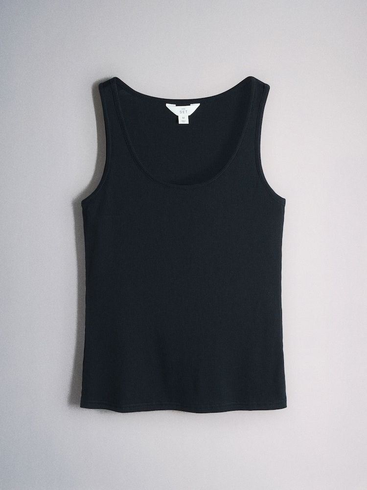 The Set 3 Pack Vest and Woven Shorts Pyjama Sets Navy Blue/White/Blue - Image 2 of 9 The Set 3 Pack Vest and Woven Shorts Pyjama Sets Navy Blue/White/Blue - Image 2 of 9