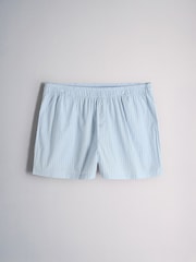 The Set 3 Pack Vest and Woven Shorts Pyjama Sets Navy Blue/White/Blue - Image 5 of 9