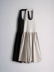 The Set 2 Pack Halter Neck Jersey Maxi Dresses Black/Neutral - Image 2 of 10