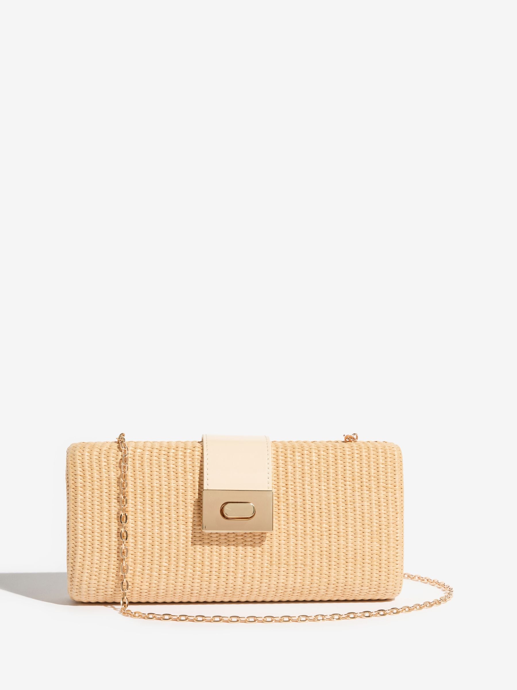 Buy Lipsy Natural Raffia Effect Clutch Bag from Next USA
