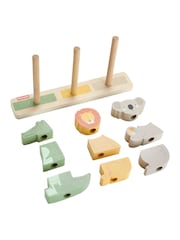 Mattel Games Fisher Price Wooden Stack & Sort Animals - Image 4 of 5