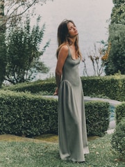 The Set 2 Pack Jersey Maxi Dress Navy Blue/Light Khaki Green - Image 1 of 6