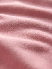 The Set 2 Pack Half Zip Ribbed Funnel Neck Sweatshirts Pink/Chocolate Brown - Image 5 of 5