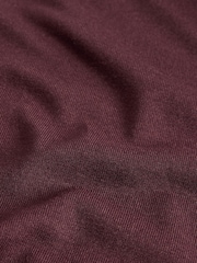 The Set 2 Pack Button Through Contrast Trim Shorts Pyjama Set Light Pink/Burgundy - Image 6 of 6