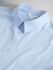 The Set 2 Pack Cotton Night Shirt Pale Blue/White Stripe - Image 6 of 6