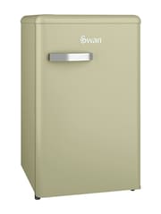 Swan Green Retro Under Counter Fridge - Image 1 of 8