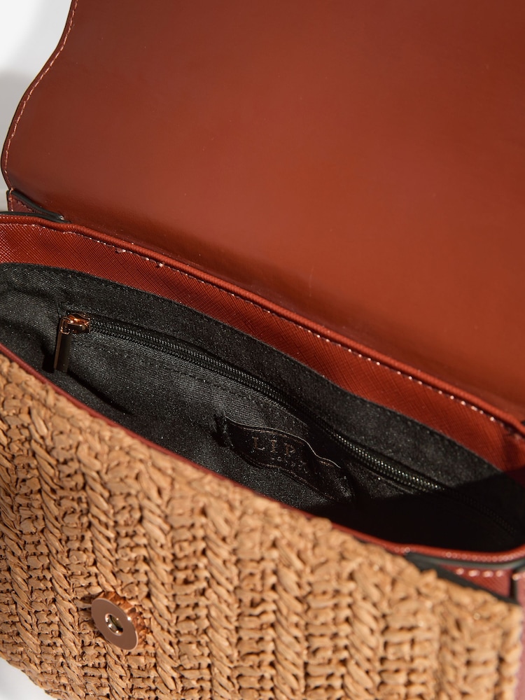 لون طبيعي - حقيبة كتف متوسطة بسلسلة من Lipsy - صورة 8 من 8