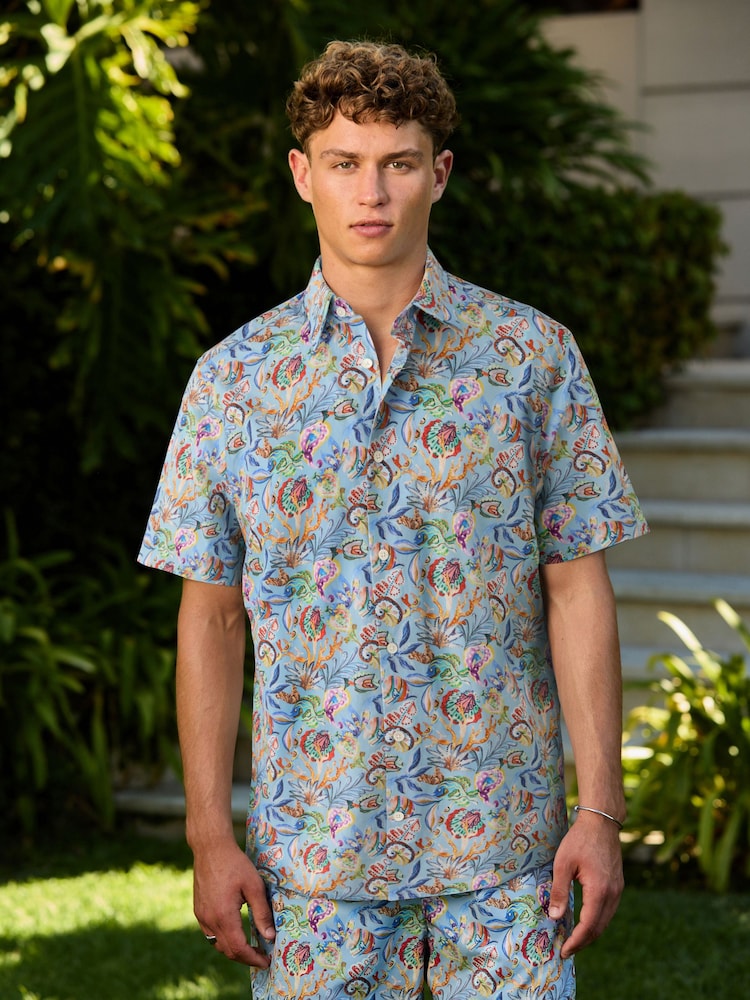 Multicolour Fish - Signature Liberty Short Sleeve Shirt - Εικόνα 1 από 5