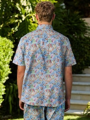 Multicolour Fish - Signature Liberty Short Sleeve Shirt - Εικόνα 5 από 5