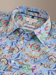Multicolour Fish Regular Fit Signature Texta Short Sleeve Shirt - Image 7 of 8