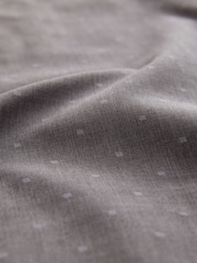 Neutral Brown Regular Fit Smart Clipped Print Short Sleeve Shirt - Image 5 of 7