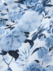 White/Blue Floral Regular Fit Kew Garden Print Short Sleeve Shirt - Image 7 of 7