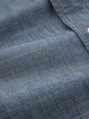 Blue Woodstock Relaxed Fit Denim Long Sleeve Shirt - Image 9 of 9