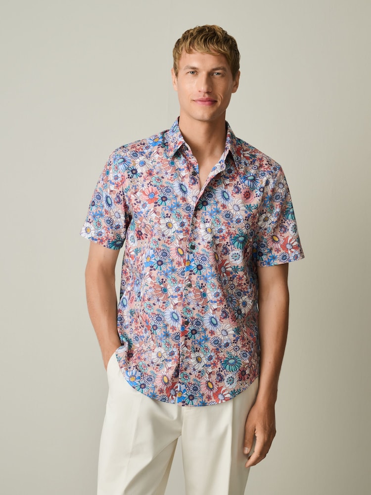 Multi Short Sleeve Print Shirt - Image 1 of 8