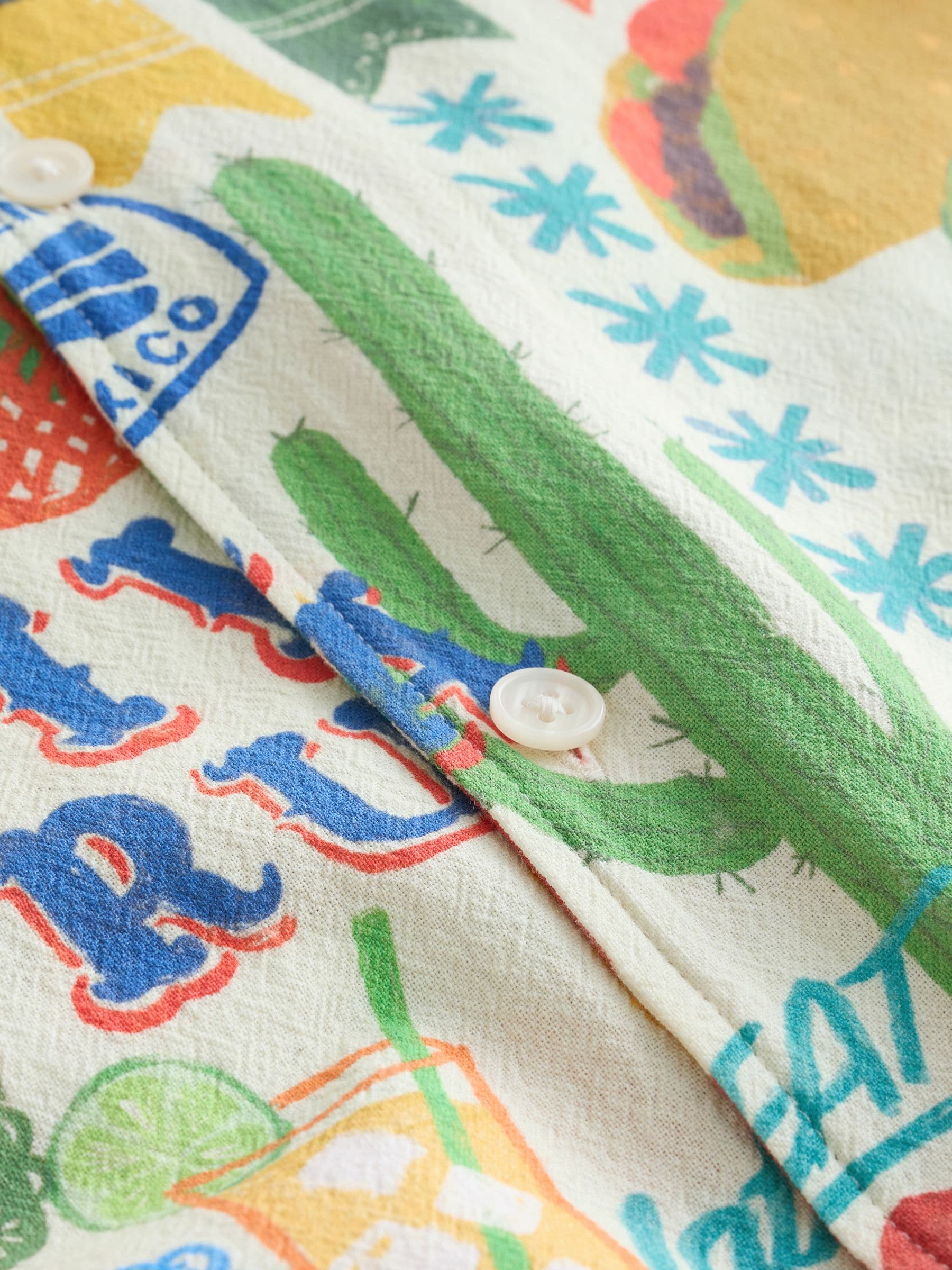Buy Multi Relaxed Fit Print Short Sleeve Shirt from Next USA